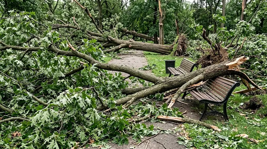 storm damage clean-up