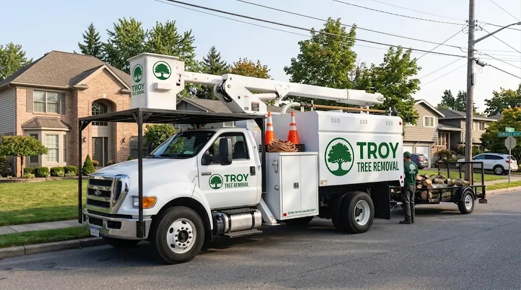 troy tree removal truck